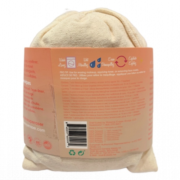 The Original MakeUp Eraser Retired Peachy Clean 7 Day Set, Head Band & Bag New - Picture 4 of 5